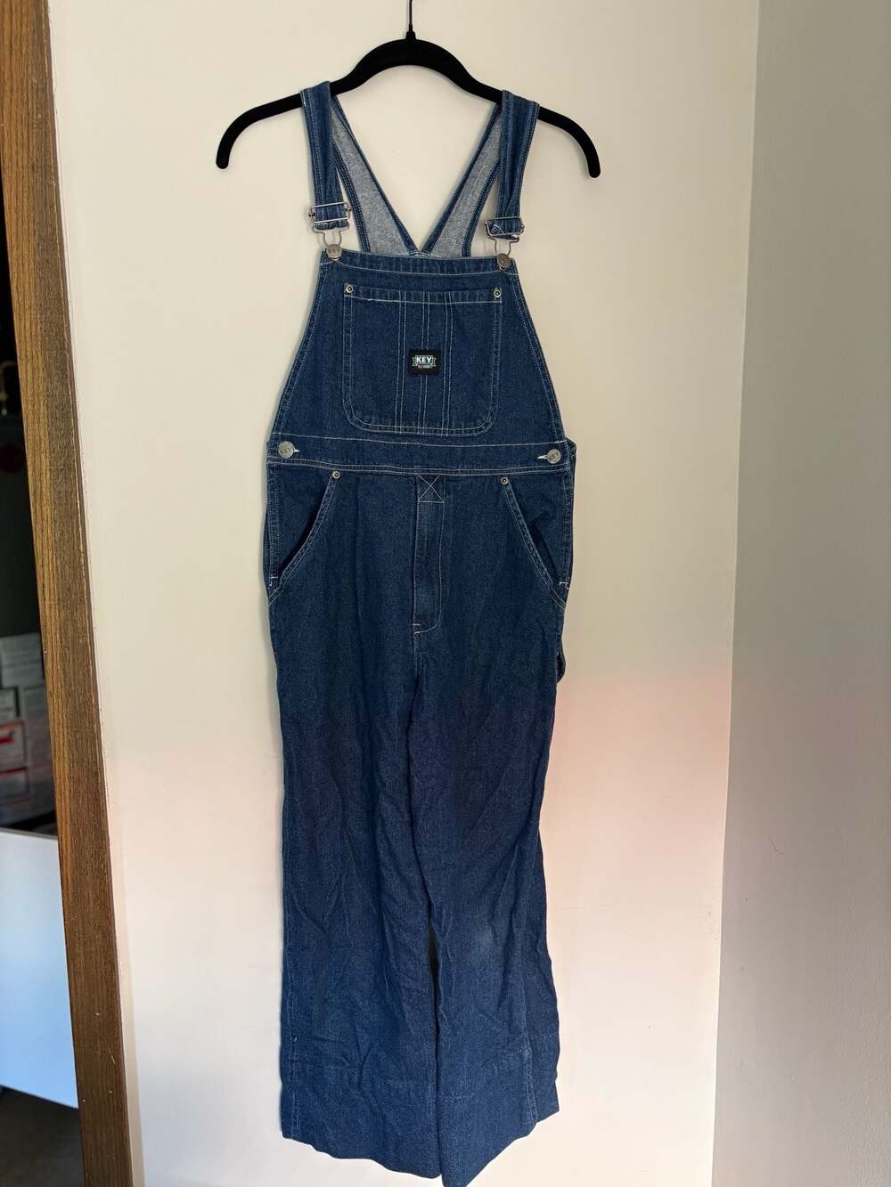 KEY Youth Denim Overalls Size 16